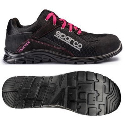 ZAPATILLAS SPARCO PRACTICE JODY TALLA 39 NEGRO/ROSA S1P SRC