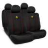 Car seat cover set MOMO 11 pieces black and red | OCC Sport