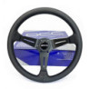 Volante desplazado piel perforada brazos negros | OCC Sport