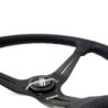 Volante desplazado piel perforada brazos negros | OCC Sport