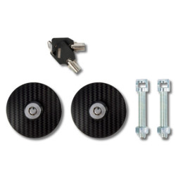 Kit cierre capot llave negro/plata | OCC Sport