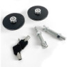 Kit cierre capot llave negro/plata | OCC Sport