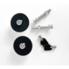 Kit cierre capot llave negro/plata | OCC Sport