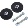 Black/silver kit closure of bonnet carbon type with key