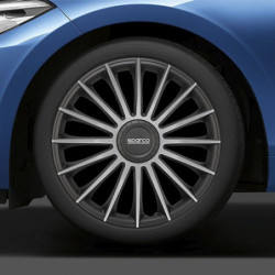 TORINO 15" BLACK/SILVER WHEELCAPS CS5
