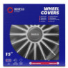 TORINO 15&quot BLACK/SILVER WHEELCAPS CS5
