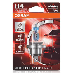 H4 1 NIGHT B LASER 55/60W 12V NEXT GENERATION +150%