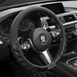 S101 GREY STEERING WHEEL COVER