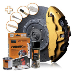 PINTURA PINZA FRENO SET, PRESTIGE DORADO METALICO 3 COMPONENTES