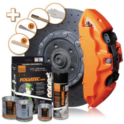 PINTURA PINZA FRENO SET, NEON NARANJA 4 COMPONENTES