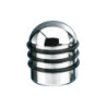 AIRCAPS TAPON VALVULA ALU, CHROME WITH 3 NEGRA RUBBER RINGS 4 PIEZAS