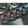 LED CONTROL LIGHT CHROME, FIRE ROJO 1 PIECE, DIAM.  10 MM