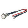 LED CONTROL LIGHT CHROME, BLANCO 1 PIECE, DIAM.  10 MM