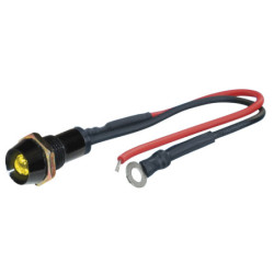 LED CONTROL LIGHTS BLACK, AMARILLO 1 PIECE, DIAM.  10 MM