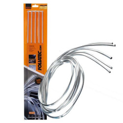 DESIGN STRIPS LONG CHROME 5 PIECES L 100 CM