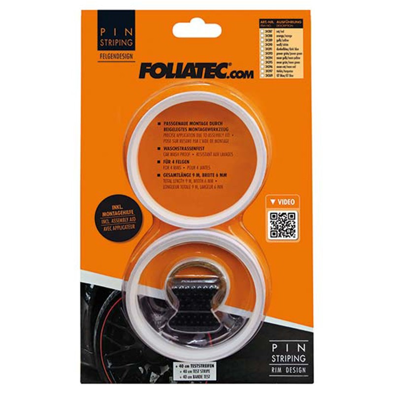PIN STRIPING RIM DESIGN INCL. MOUNTING AID, BLANCO L  8,6 M (4 X 2,15 M), W  6 MM