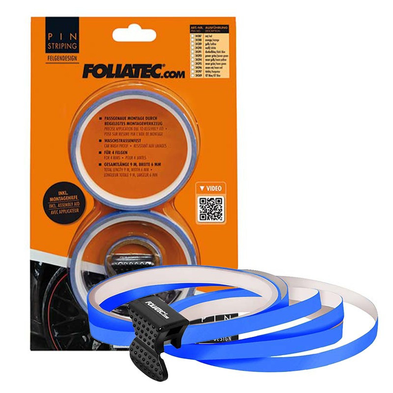 PIN STRIPING RIM DESIGN INCL. MOUNTING AID, GT AZUL L  8,6 M (4 X 2,15 M), W  6 MM