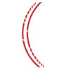 PIN STRIPING RACING ROJO 14 STRIPES A' 7 MM X 41 CM, INCLUDING SPACER