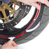 PIN STRIPING RACING ROJO 14 STRIPES A' 7 MM X 41 CM, INCLUDING SPACER