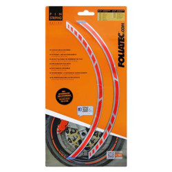 PIN STRIPING RACING NEON RED 14 STRIPES AT 7 MM X 41 CM INCLUDING SPACER