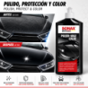 SONAX ABRILLANTADOR + CERA NEGRA 500ML