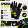 Guantes Sparco Meca 3 talla L negro/amarillo | OCC Sport