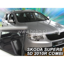 SKODA SUPERB II 5D FAIRINGS (REAR DEFLECTORS AS A SET) COMBI 2009_2015
