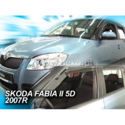 SKODA FABIA II 5D FAIRINGS (REAR DEFLECTORS AS A SET) 2007-2015