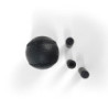 Pomo palanca de cambios negro redondo piel | OCC Sport